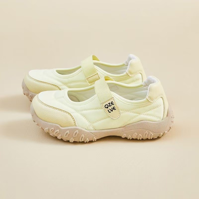 Velcro zapatos individuales 2025 verano nuevos zapatos mujer suela gruesa deportes zapatos casuales huecos boca baja zapatos de papá mujeres