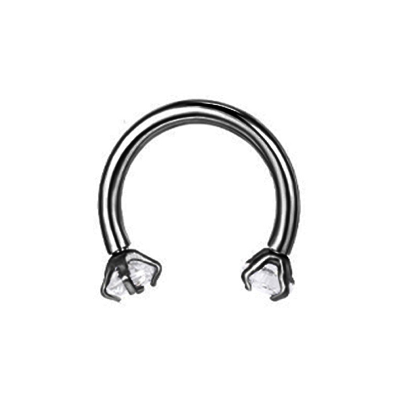 Pointed titanium steel lip stud product view