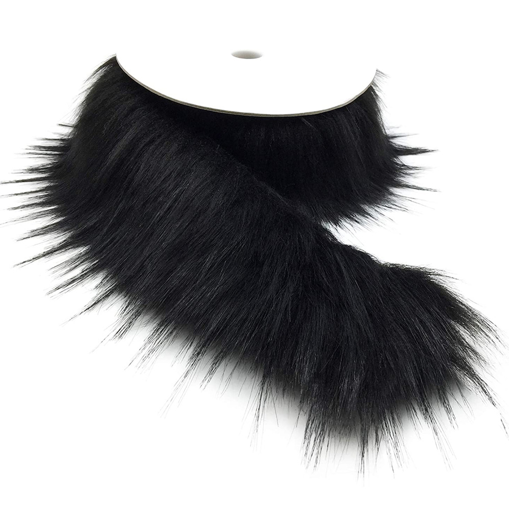 Cuello de piel sintética estilo europeo y americano para Hanfu, ribete de piel sintética para decoración navideña.