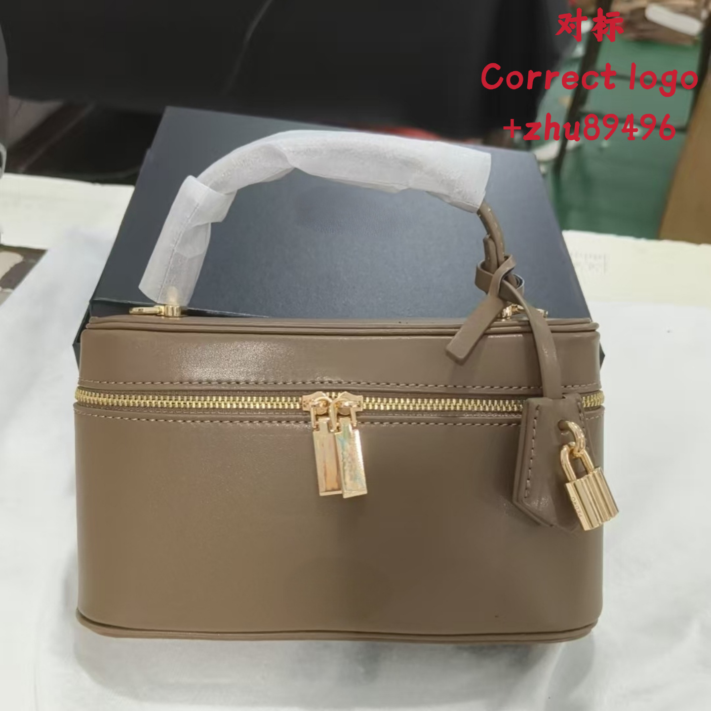 Gray green with gift box