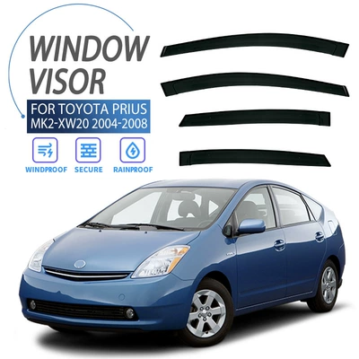Window Rain Eyebrow Side Window | Rain shield - cross-border-fine-typing-without-logo-prius-mk2-xw20-2004-2008-no-bright-strip-kb-rain-shield-corner-protector