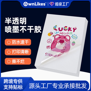 �S��ֱ�Na4��ī͸�������z��ӡ��pet��ˮdiy�N���ٸɘ˺������z