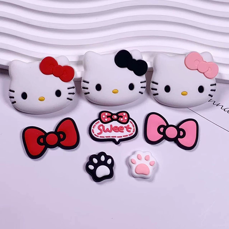 Мультяшный стерео KTcat Buttery DIY мягкий силиконовый аксессуар наклейки тапочки декоративный чехол для телефона