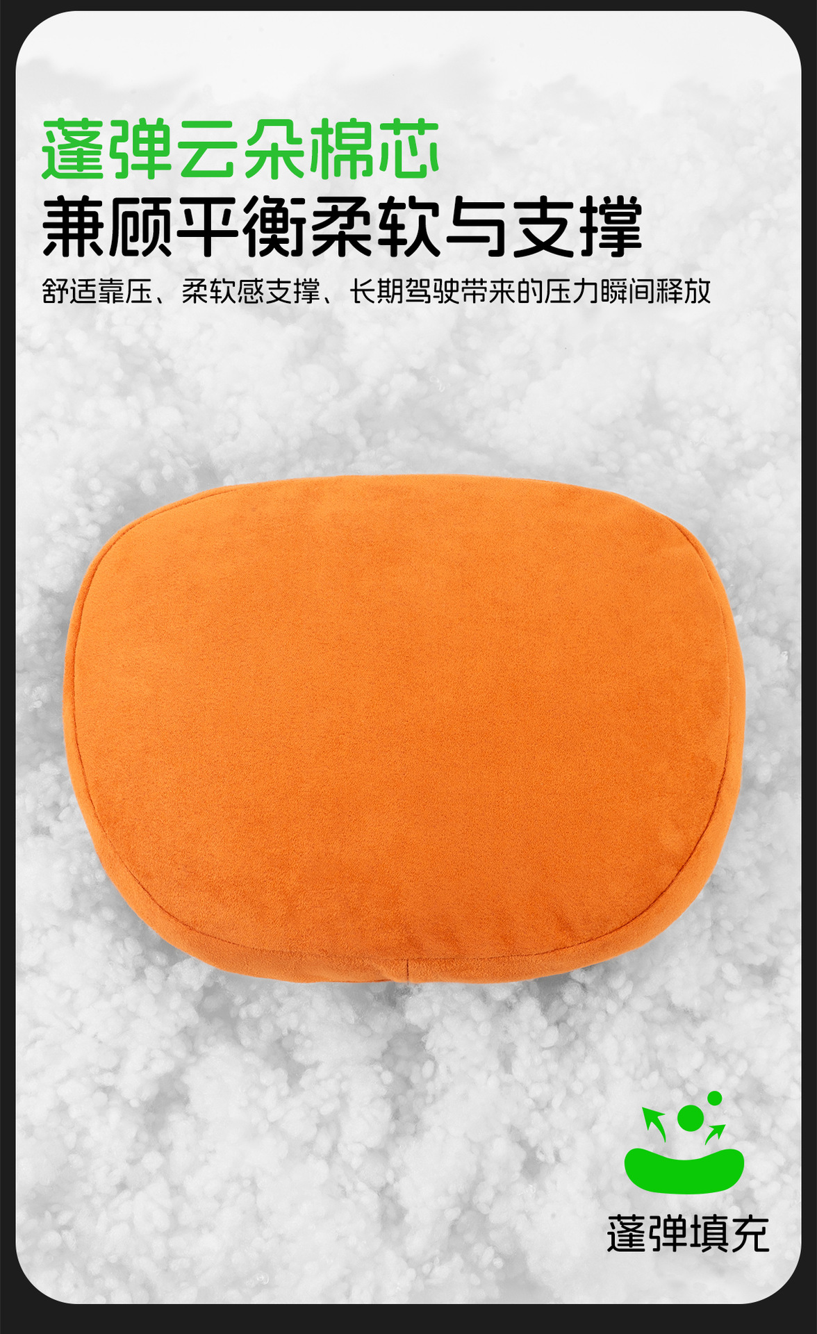 Suitable for Xiaomi Yusu7 Headrest and Waist Support Universal Hidden Car Seat Neck Pillow Car Back Cushion Pillow