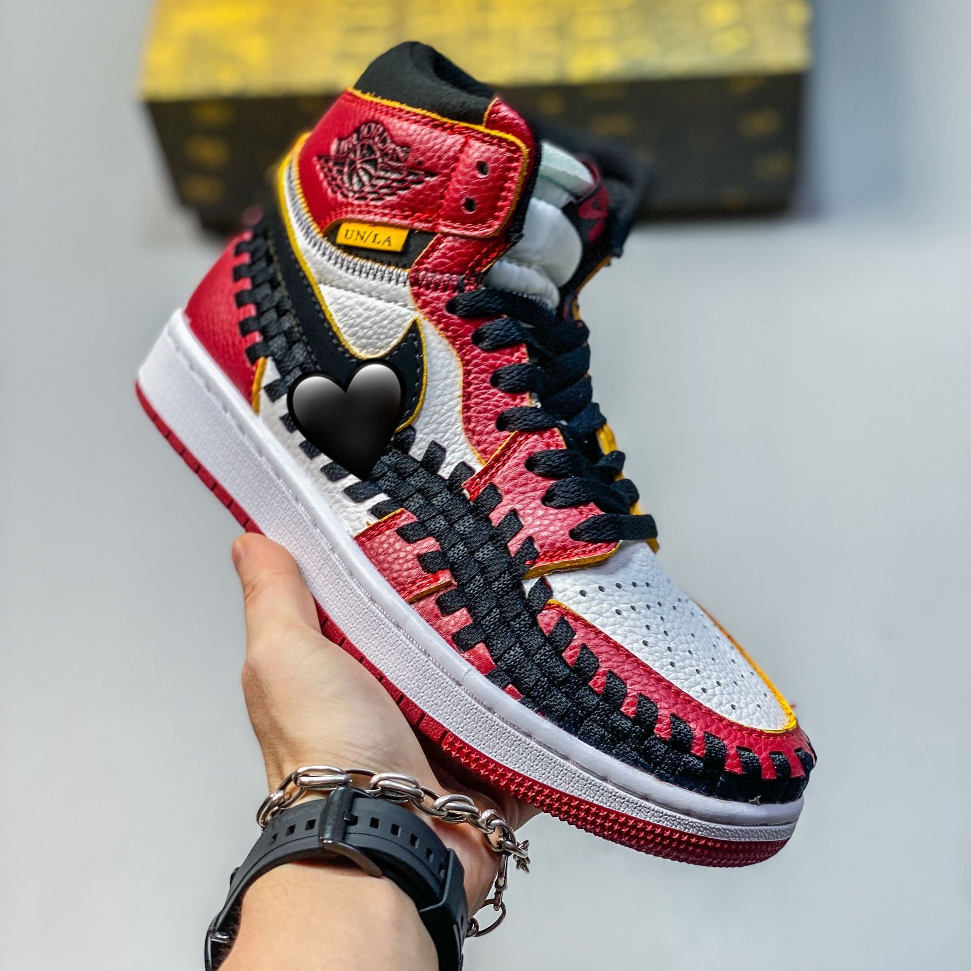 Putian Shoes Pure Original Aj1 Sunmer96 High-Top Trendyy Wear-Resistant Breathable Retro Basketball Shoes Casual Men's Sports Shoes