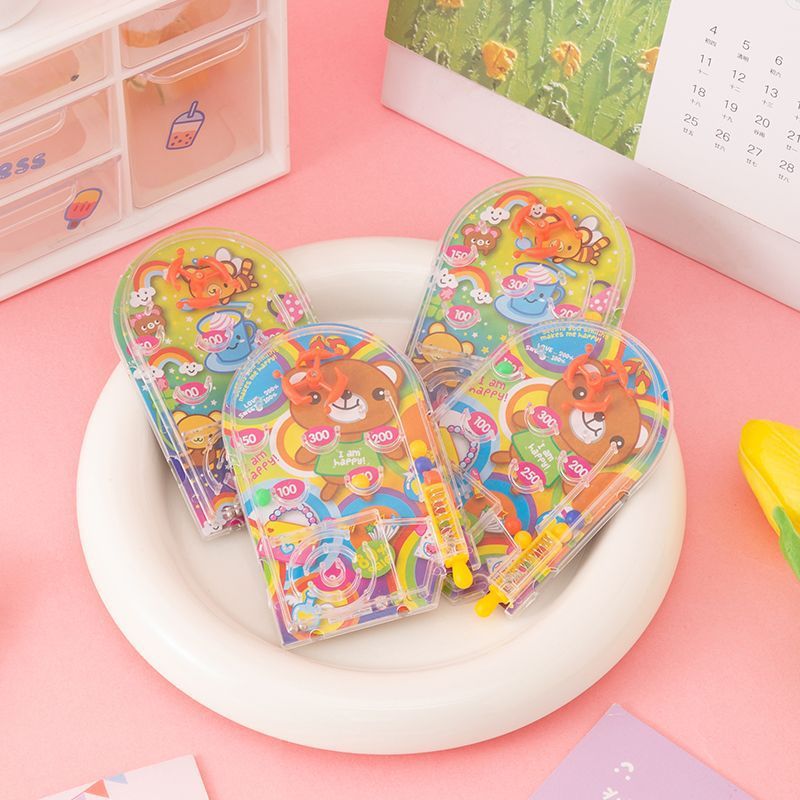中型ピンボールスコアマシンクリエイティブ子供ピンボールボードゲーム漫画ハンドヘルドゲーム機おもちゃ迷路卸売|undefined