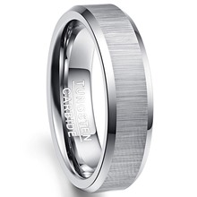 鎢鋼戒指現貨混批一件代發6MM寬2.3mm拉沙鋼色男士鎢鋼戒指