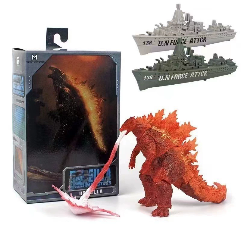 [качественная версия 2024 Годзилла фигурка битва кинг-кун империя подъем Godzilla подвижная модель игрушка]