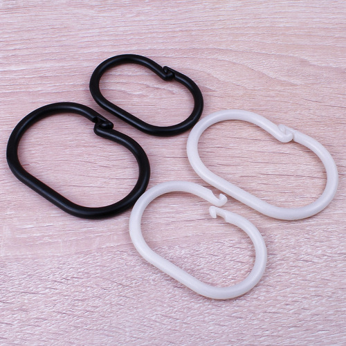 Curtain hooks, live buckle rings, bathroom telescopic rod accessories, bed curtains, door curtains, shower curtain hooks, C-ring open rings