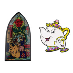 野獸公主茶壺胸針徽章服裝背包飾品配飾別針跨境外貿熱銷合金胸章