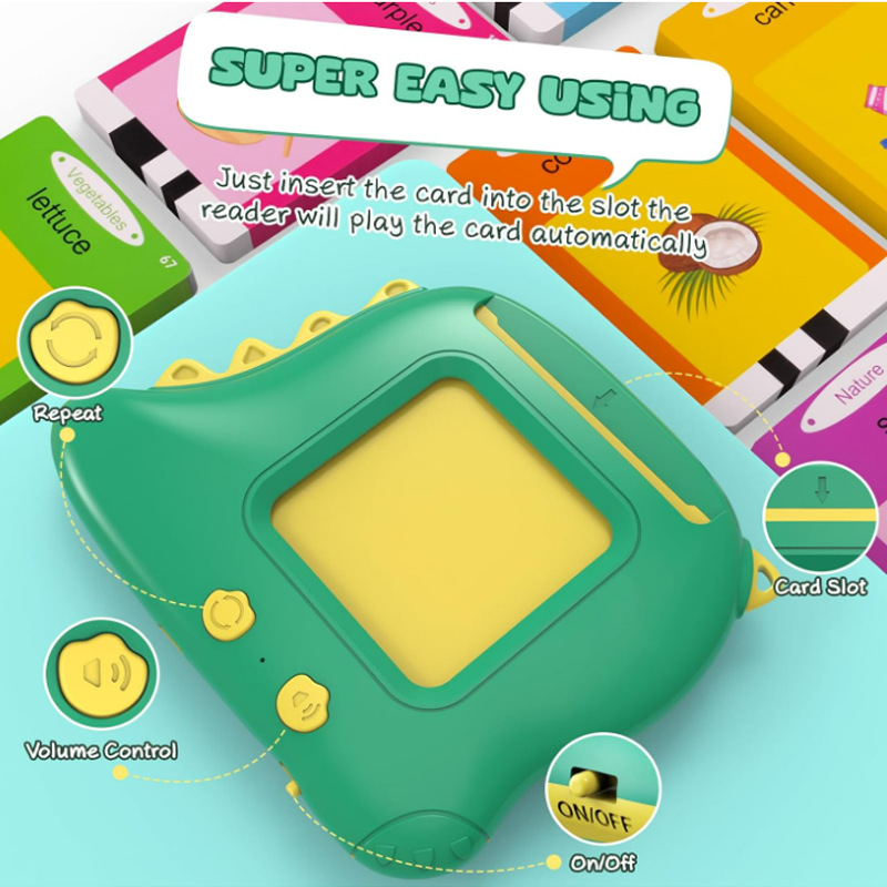 English Flash Cards for Children - Cross-Border Foreign Trade Flash Memory Card Inserting Machine - German Early Education Card Machine