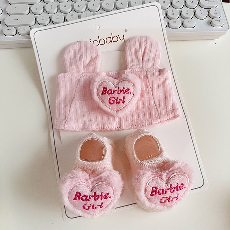 Ins洋気小花赤ちゃん空頂保護ハロゲン門帽子春秋薄手女子赤ちゃん通気韓版頭飾りセット