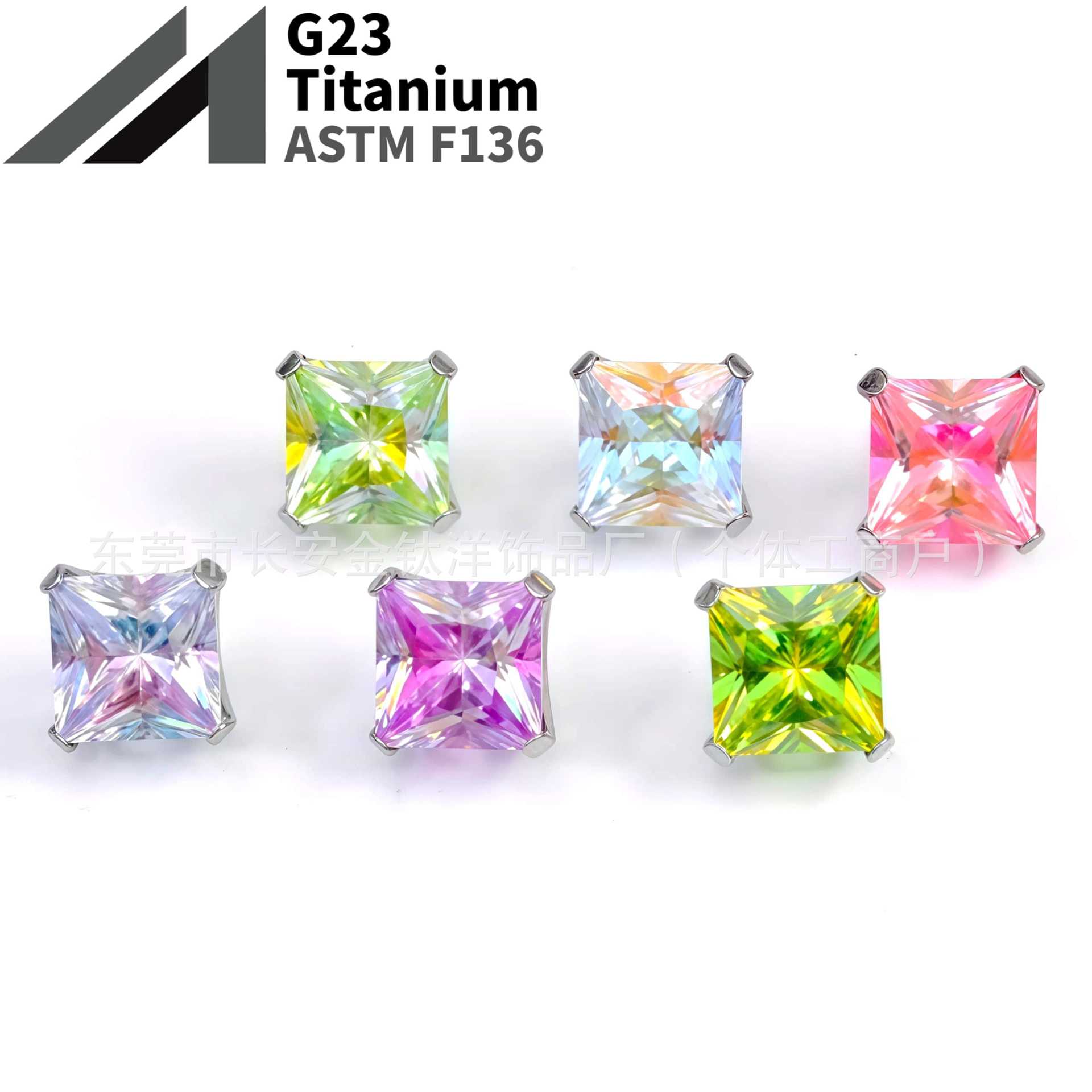 16G labret stud size and finish detail