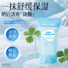 碧素堂积雪草清凉舒缓冰沙霜夏季晒后修复清爽补水面霜