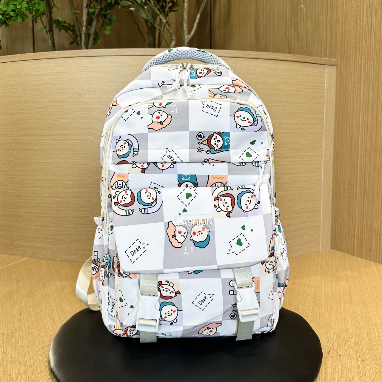 Estudiantes de secundaria y secundaria, mochila de computadora de tendencia ligera, mochila coreana de viaje transfronterizo de gran capacidad.