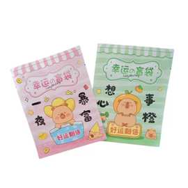 卡皮巴拉盲袋空袋子 KS 潮玩大牙怪教科书史迪仔惊喜奖励用品袋