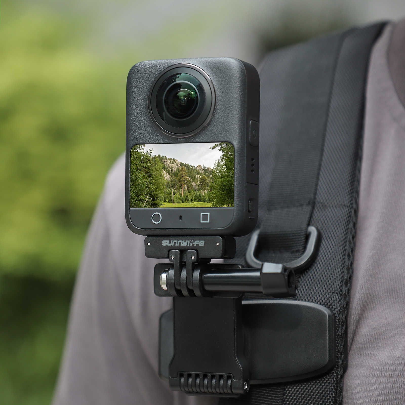 Sunnylife OSMO ACTION4/3/2 adaptador de liberación rápida magnética plegable accesorios de expansión de placa de liberación rápida