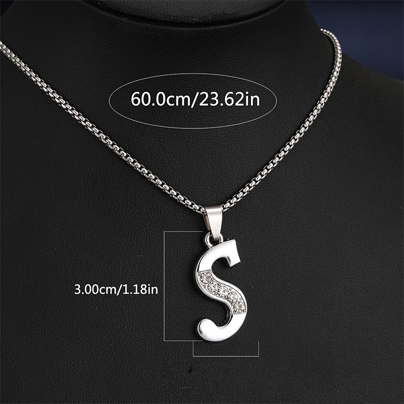 TEMU transfronterizoPendent Collares A a D con Sparkling
