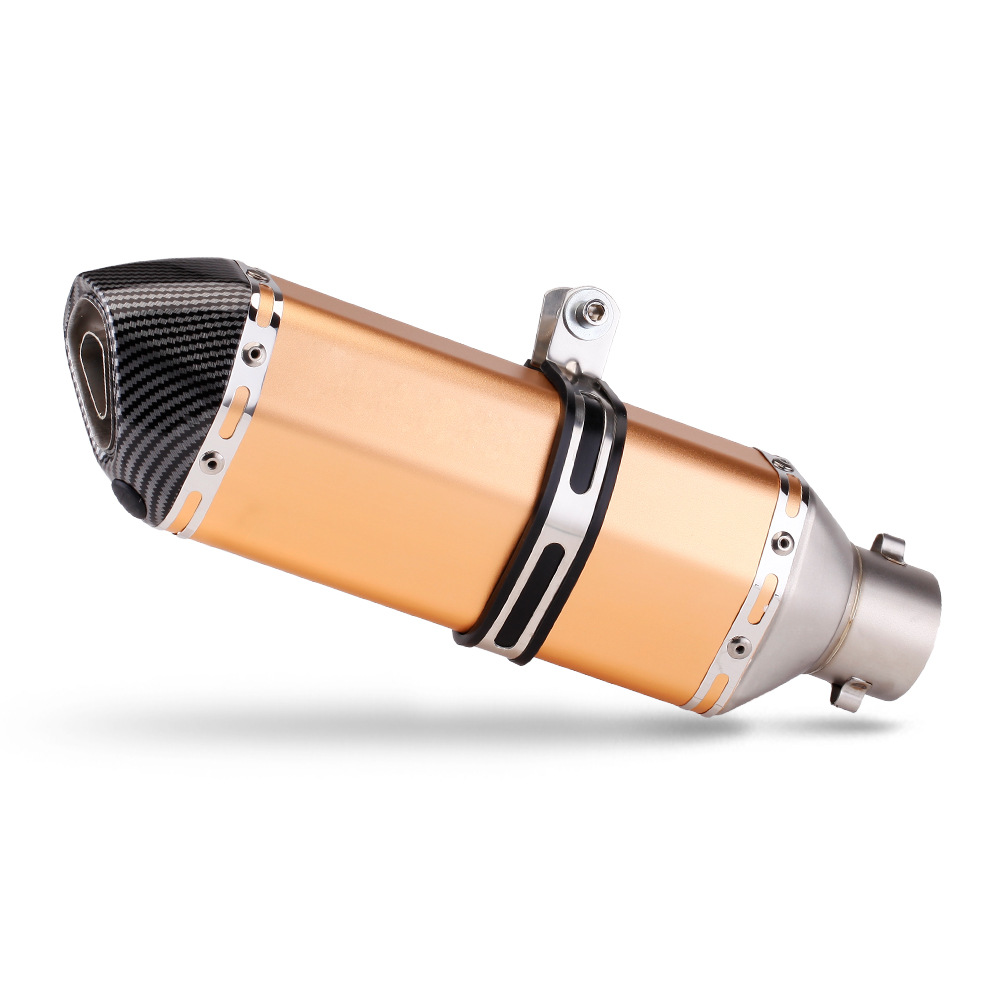 Motorcycle Scooter Ghost Fire Rs100 Qiaoge Jinzhan 6 Gy6 Universal Exhaust Pipe Tail Section Modification Small Hexagon