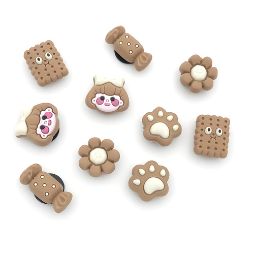 Factory Direct Sale Hole Shoes Flower Shoes Buckle DIY Accessory Cute Cartoon Girl Shoes Buckle Sole Decor PVC Soft Rubber