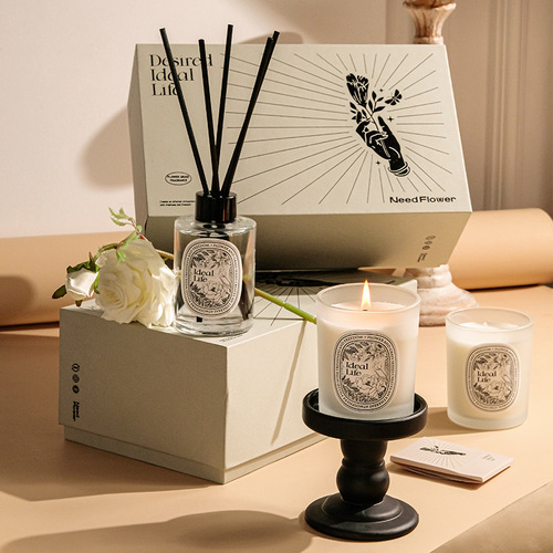 Ideal Life Candles Set for Birthday Gift, Housewarming, Wedding, Unisex Home & Bedroom