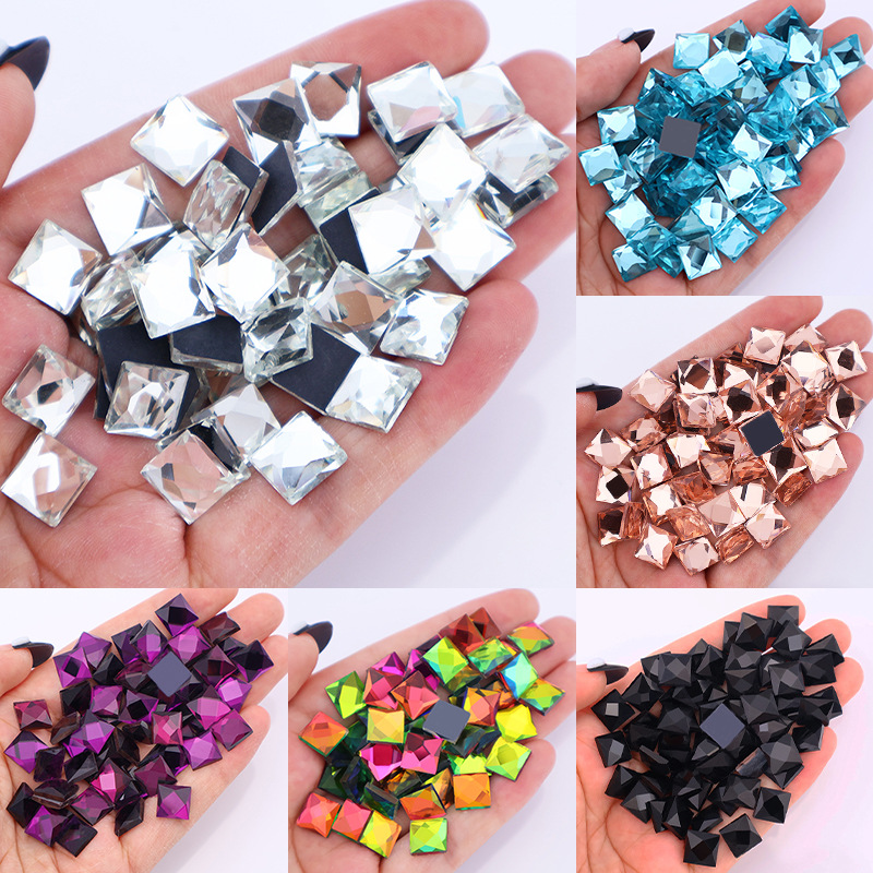 Cristales de Vidrio Cuadrados para Calzado, Ropa y Accesorios DIY image 1