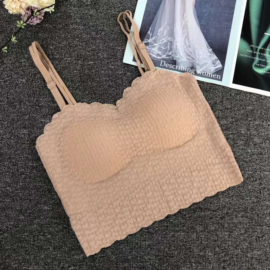 Nueva taza fija sin marcas de alta calidad chaleco de dama sin anillo de acero bra de yoga ropa interior deportiva mujer al por mayor