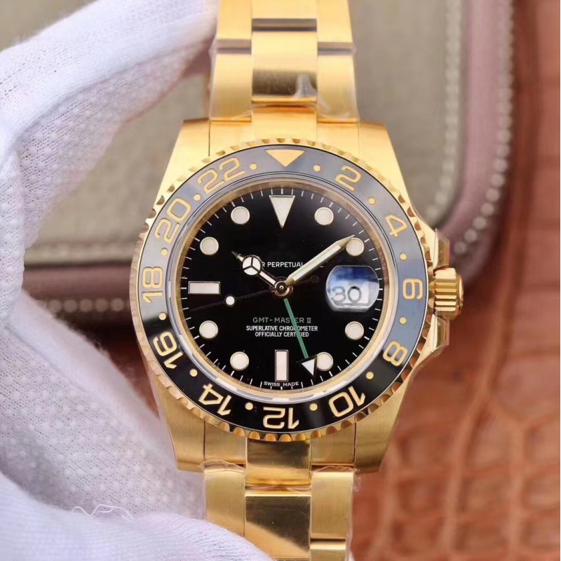 Foreign Trade Cross-Border Laojia Green Men's Business Water Ghost All Stainless Steel Automatic Mechanical Watch Manufacturer Wholesale