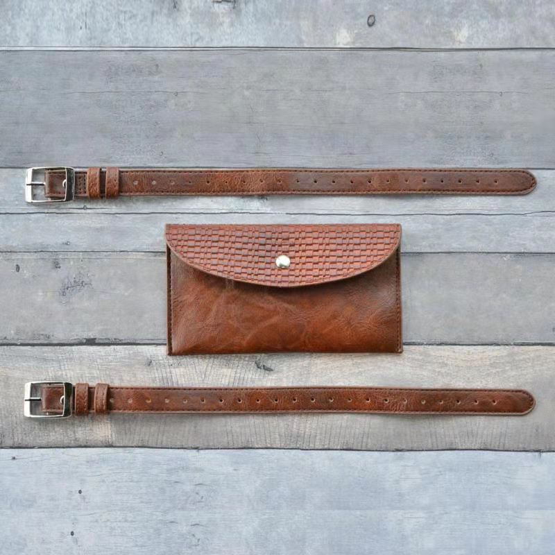 Shou Factory – sac à main avec pompon, portefeuille de Style Cowboy occidental en relief de couleur douce_voghion.com