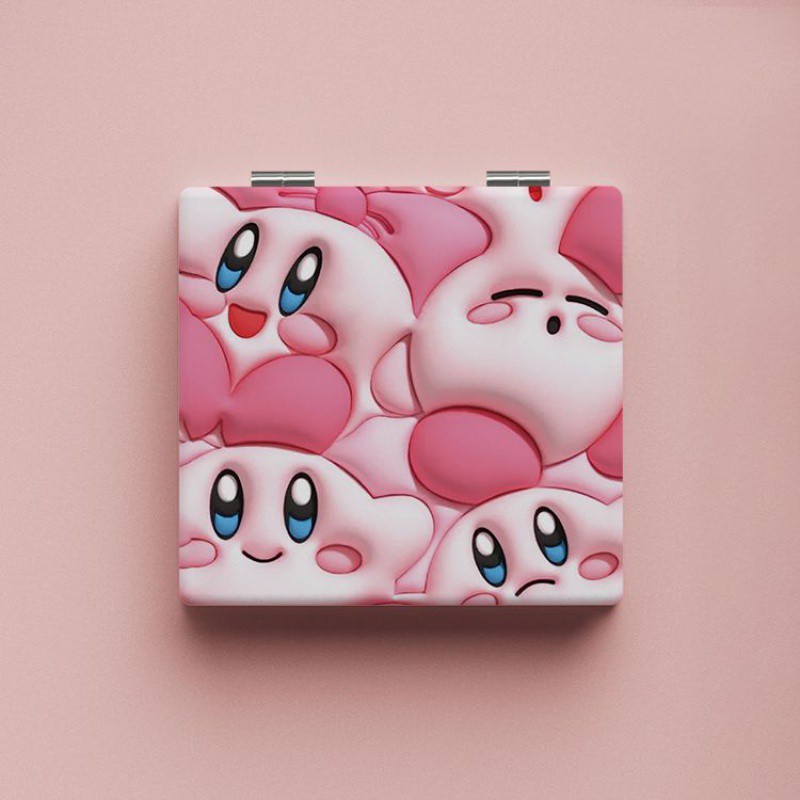 Lindo espejo pequeño Sanrio Kulomi espejo de maquillaje portátil de alto valor espejo de maquillaje portátil dormitorio de estudiantes espejo de maquillaje plegable