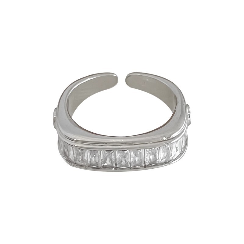 Vierkante ring met zirkonia voor dames luxe designerring_voghion.com