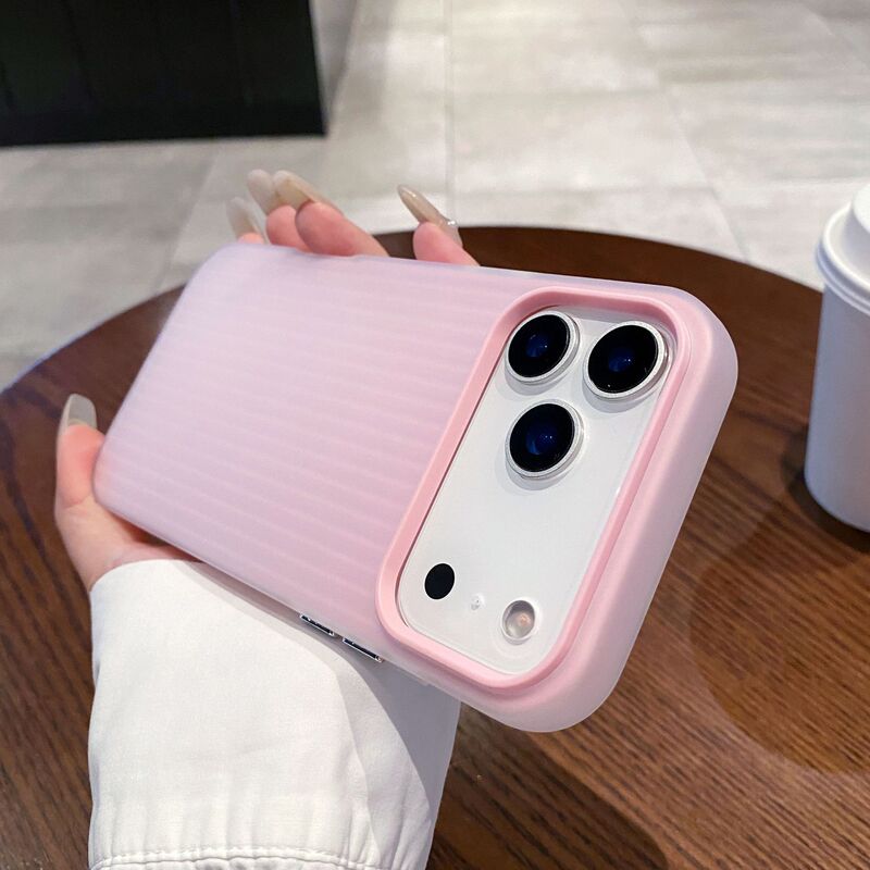 适用iPhone17pro手机壳瓦楞磨砂肤感苹果16pro二合一防滑15保护套|undefined