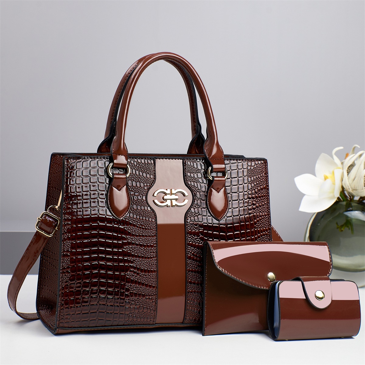 Bolso tote retro de lujo ligero bolso femenino 2025 primavera todo fósforo de gran capacidad bolso de hombro para niño y madre