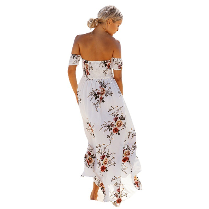 Printing Dress Seaside Holiday Long Dress Lady Dress