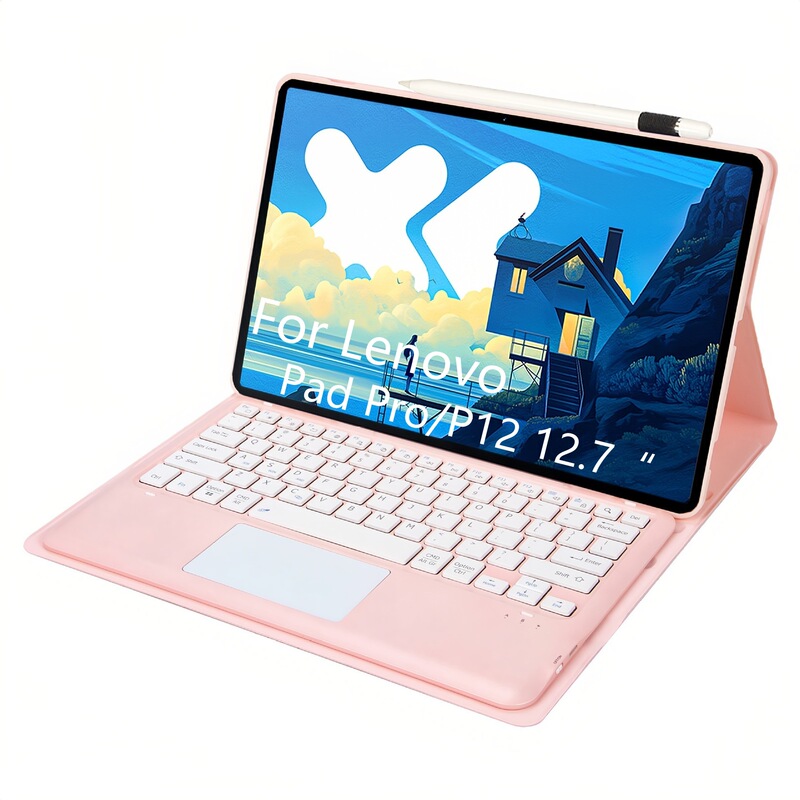 Suitable for Lenovo Xiaoxin Pad Pro 12.7inch Tablet Protective Case Tpu Bluetooth Touch Keyboard Magnetic Keyboard