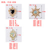 Diamond love accessories pendant DIY crystal jewelry sun flower pendant Baroque style DIY hand -made earrings