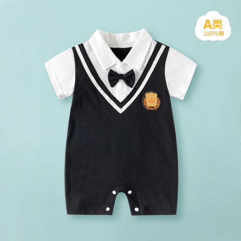 Verano nuevo bebé algodón mono adorable bebé super lindo ropa de vestir en línea rojo explosivo ropa infantil exclusiva transfronteriza