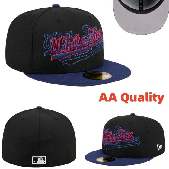 Sombreros de béisbol SOX completamente cerrados y no ajustables transfronterizos, a hombres y mujeres les gusta usar sombreros de ala plana de los Dodgers