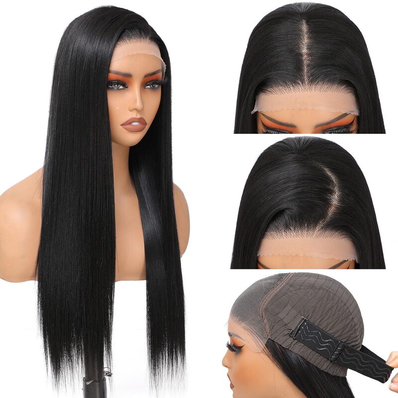 Synthetic Lace Front Wig Seamless Lace Wig Glueless Headgear Wig7X5 Glueless Wig Synthetic Lace Front Wig Seamless Lace Wig Glueless Headgear Wig7X5 Glueless Wig