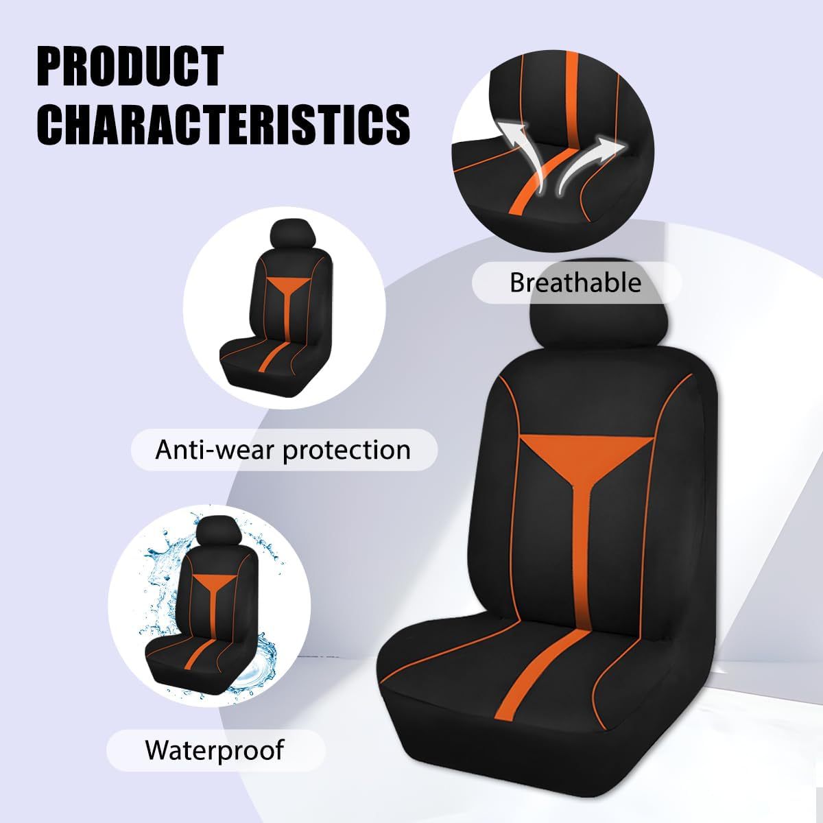 Cross-Border New Elastic Fabric Wine Glass Style Car Seat Cover for All Seasons Amazon Temu Meike Duo