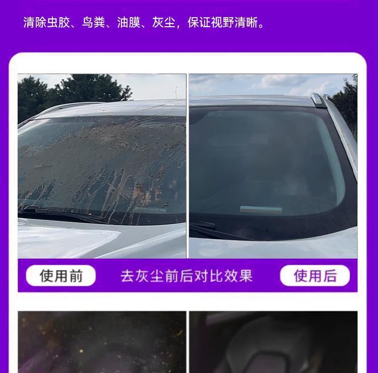 Genuine Glass Cleaner for Removing Oil Film and Stains, Antifreeze for Temperatures Below -40 Degrees, Summer Coating, Winter Wiper Fluid, Large Bottle