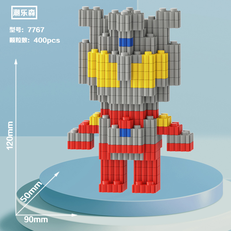Noche puesto en el mercado de suministro al por mayor de partículas de diamante en miniatura bloques de construcción de juguete de montaje de partículas juguetes regalo educativo descompresión