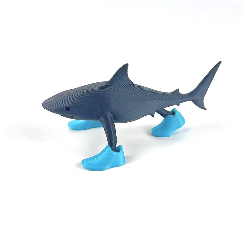 3D プリントおもちゃ tungtungsahur と tralalo サメフィギュア人気の山と海の古典可動モデル|undefined