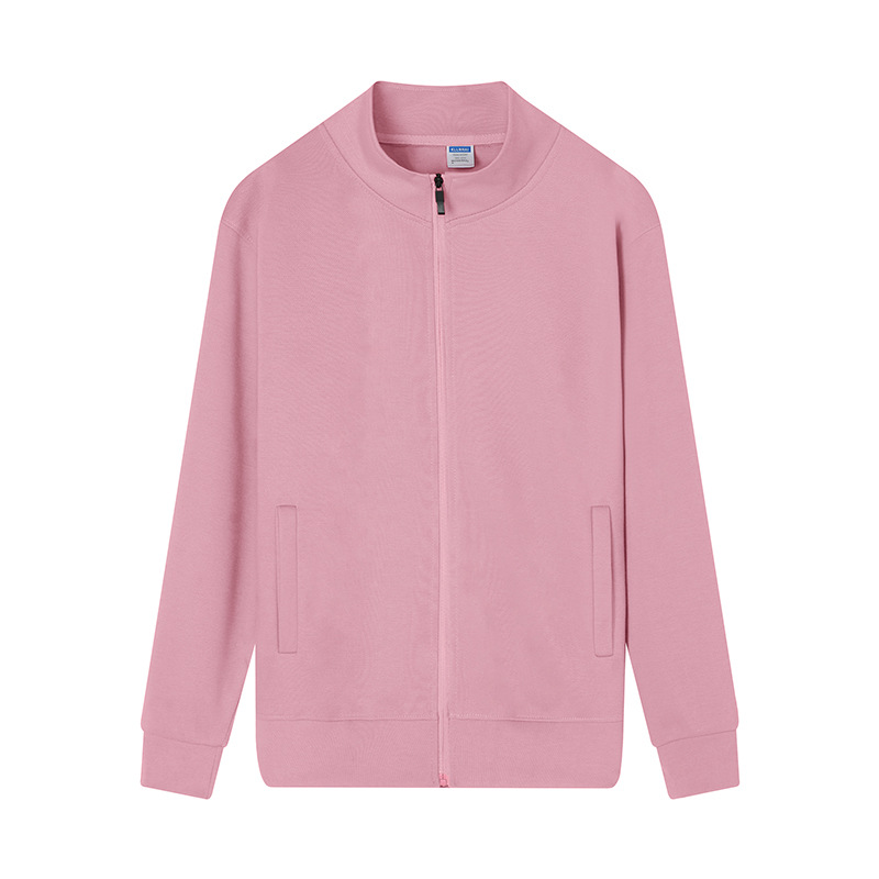 Otoño y invierno Cardigan camiseta publicitaria camiseta cultural ropa de clase ropa de trabajo chaqueta de manga larga con camisa de cuello de vello logotipo personalizado