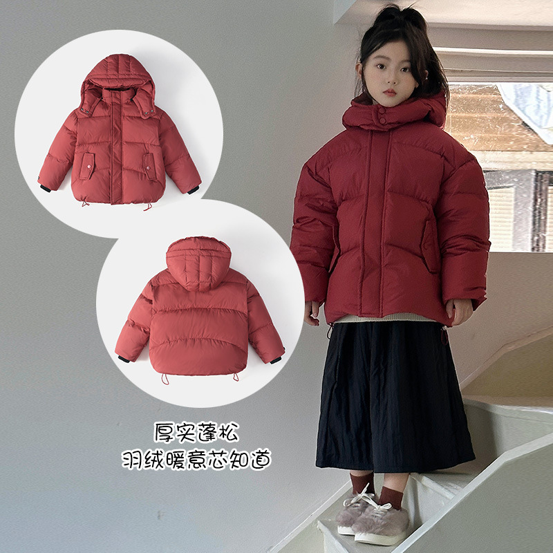 2026 Winter New Style Thickened Hooded Warm down Jacket Short Coat for Men, Women, and Children