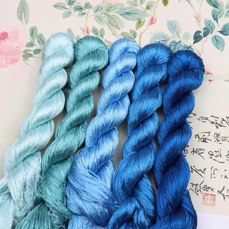 绒花缠花DIY手工制作材料无捻蚕丝线汉服配批发|undefined