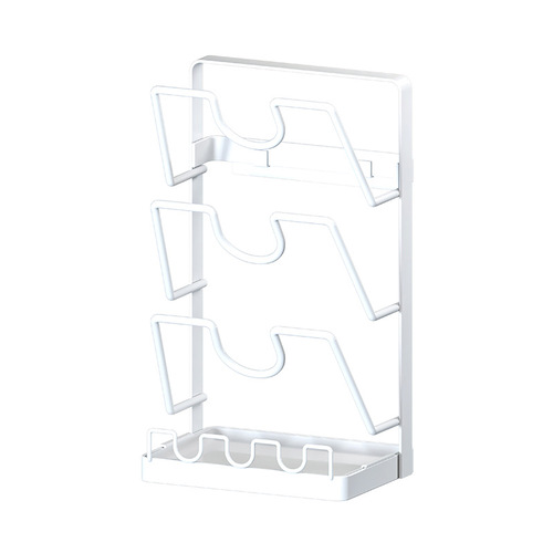 Hole-free multi-layer pot cover rack spatula storage rack kitchen storage rack wall-mounted multi-functional chopping board chopping board storage