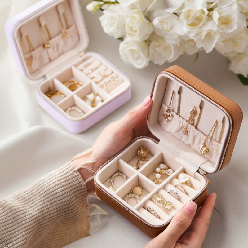 Meillard Ветер Портативная ювелирная коробка серьги гвоздики колье кольцо ювелирные украшения коробка для хранения ушей ювелирные изделия коробка для хранения ювелирных изделий