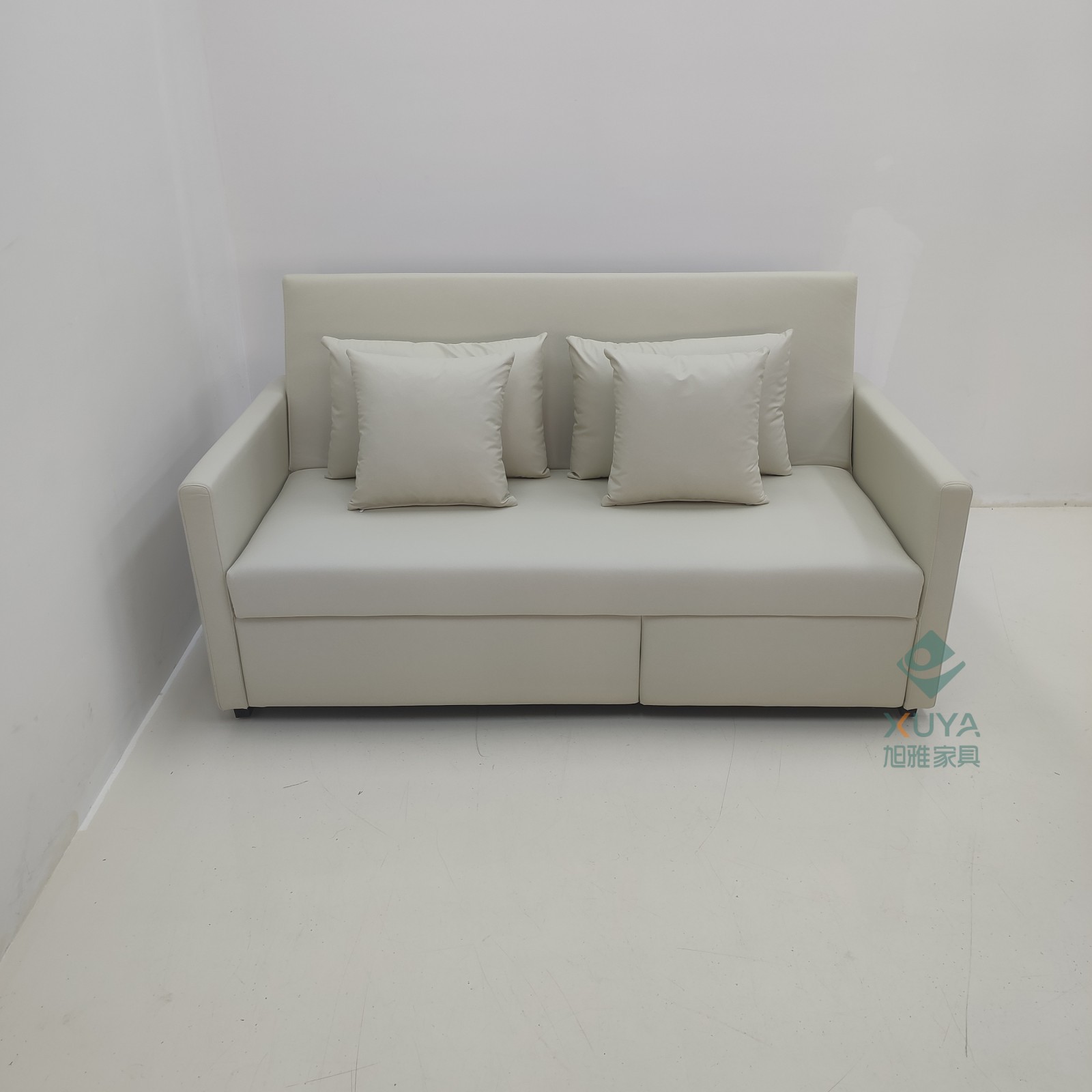 Sofá cama plegable de tres segundos, sofá cama de seda de seda de alta tecnología, sala de estar, apartamento plegable