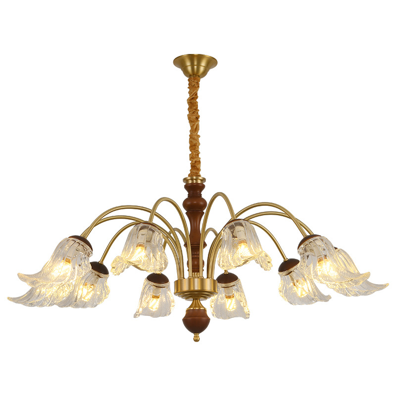 Lámpara retro francesa lámpara de sala de estar luces principales de alto nivel mirad villa comedor lámpara de dormitorio 413L